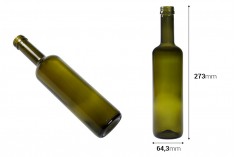 Μπουκάλι γυάλινο 500 ml UVAG με στόμιο PP 31,5 - 28 τμχ