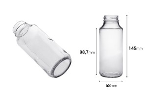 Bouteille en verre 250 ml pour jus - 30 pcs-2
