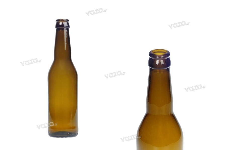 Μπουκάλι γυάλινο μπύρας 330 ml UVAG με κλείσιμο crown - 32 τμχ