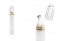 Flacon en acrylique de 20ml pour usage cosmétique avec pompe à bille et couvercle