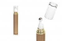 Flacon en acrylique de 20ml pour usage cosmétique avec pompe à bille et couvercle