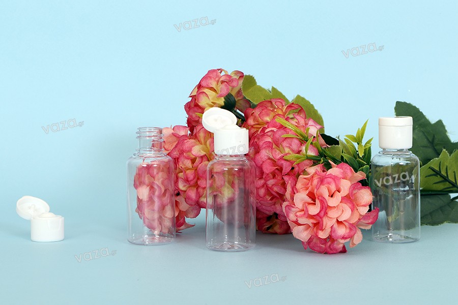 35ml plastic bottle with flip top cap - available in a package with 12 pcs