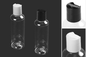 Μπουκάλι 100 ml πλαστικό (PET) με καπάκι Disk-top - 12 τμχ-εικόνα_προϊοντική