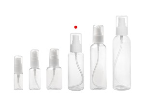 Bouteille PET de 100 ml avec pompe pour crème en lot de 12 pièces-6