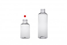 Μπουκάλι 50 ml πλαστικό (PET) διάφανο PP20 - 12 τμχ