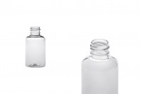 Bouteille de 50 ml en plastique (PET) transparent PP20 - 12 pcs