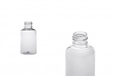 Botiglia da 50 ml 
in plastica (PET) trasparente PP20 - 12 pz