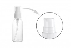 50ml PET bottle with dispenser pump - available in a package with 12 pcs