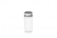 Flacon en verre de 30 ml avec bouchon en aluminium - lot de 12 pièces