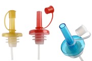 Tapë plastike me grykë për rrjedhje për vaj ulliri e përshtatshme për të gjitha shishet - ngjyra të ndyrshme