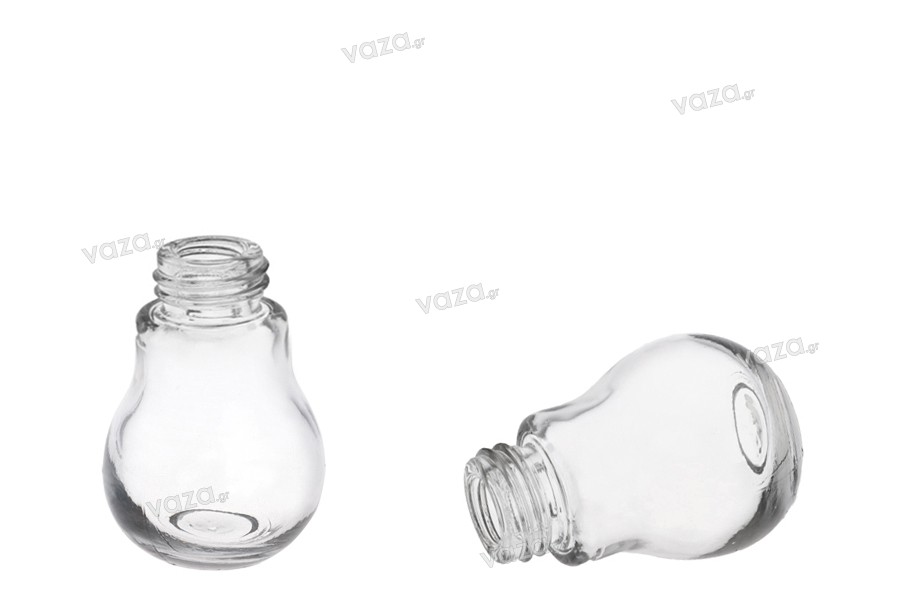 Bottiglia in vetro a forma di bulbo da 40 ml senza tappo