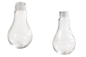 Bouteille en verre en forme de lampe spéciale 100 ml - sans bouchon-2