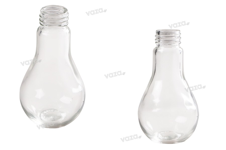 Bottiglia di vetro a forma di bulbo da 100ml