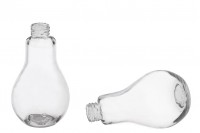 180ml light bulb shaped glass bottle without cap
