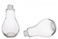 250ml light bulb shaped glass bottle without cap