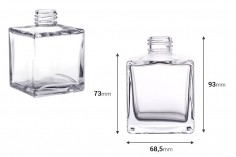 Μπουκάλι γυάλινο τετράγωνο 200 ml PP 28 - κατάλληλο και για αρωματικό χώρου
