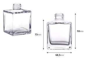 Viereckige Flasche 200ml PP 28  - geeignet für Raumduft-2