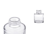 Cylindrical glass bottle 50 ml PP 28