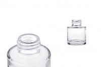 Cylindrical 50ml glass diffuser bottle with PP28 finish