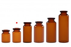 Μπουκαλάκι 5 ml γυάλινο, καραμελέ για φάρμακα και ομοιοπαθητικά - 12 τμχ