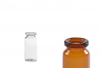 Bottiglietta di vetro da 10 ml, per medicine e omeopatici - 12 pezzi.