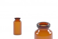 Bottiglietta di vetro da 15 ml, color ambra, per medicine e omeopatici - 12 pezzi.