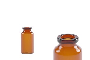 Flacon de 15 ml en verre, de couleur caramel pour médicaments et homéopathie - 12 pcs-εικόνα_προϊοντική