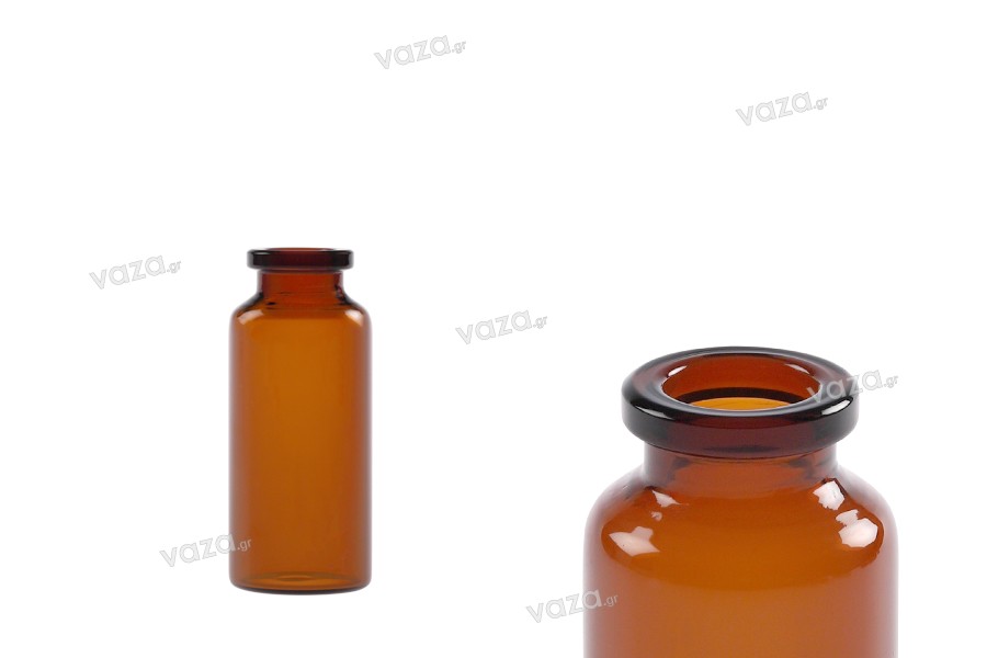 Μπουκαλάκι 20 ml γυάλινο, καραμελέ για φάρμακα και ομοιοπαθητικά - 12 τμχ