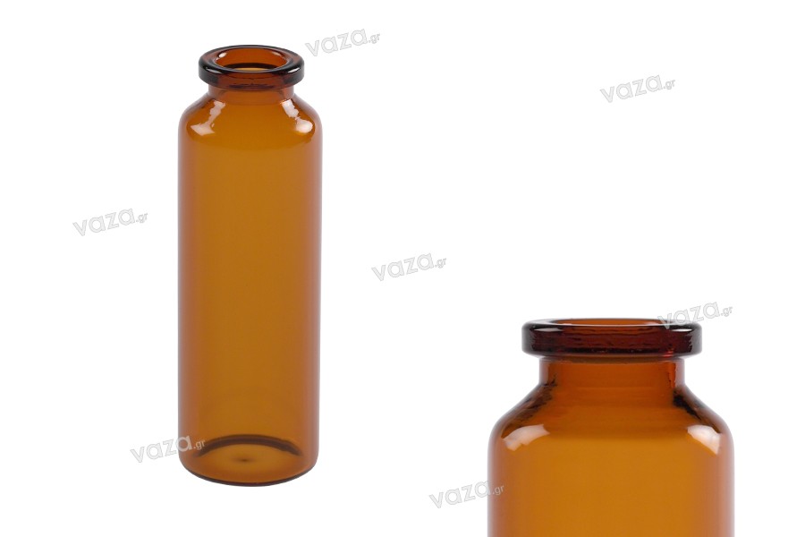 Bottiglietta di vetro da 30 ml, color ambra, per medicine e omeopatici - 12 pezzi.