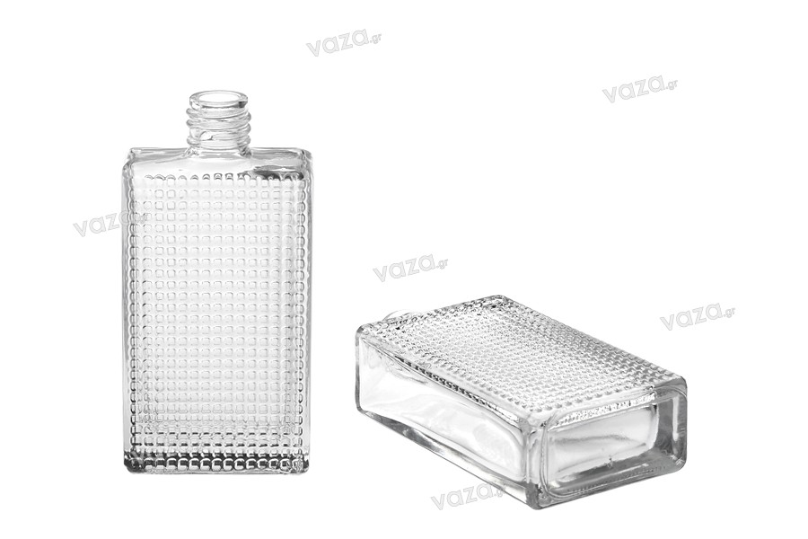 50ml grid glass pineapple texture perfume bottle (18/415)