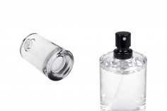 Γυάλινο μπουκάλι αρωμάτων 50 ml κυλινδρικό με κλείσιμο ασφαλείας ''crimp'' 15 mm