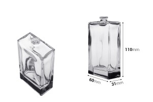 Perfume glass bottle 100 ml with crimp neck - 15 mm-2