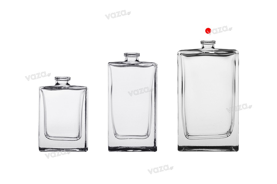 Perfume glass bottle 100 ml with crimp neck - 15 mm