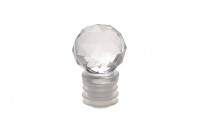 Acrylic crystal-like bottle stopper with 19.5 finish