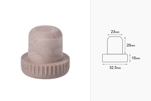 Synthetischer Korken F23 mit Rillen-εικόνα_διαστάσεις