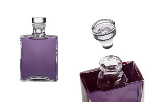 Glass stopper Φ 19 in clear color-εικόνα_σύνθεση