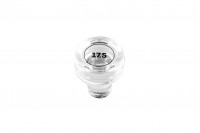 Bouchon rond transparent en verre F 17.5 (17.5 mm)