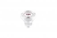 Bouchon rond transparent en verre F 17.5 (17.5 mm)