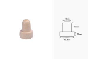 Synthetischer Korken aus Silikon F13-εικόνα_διαστάσεις