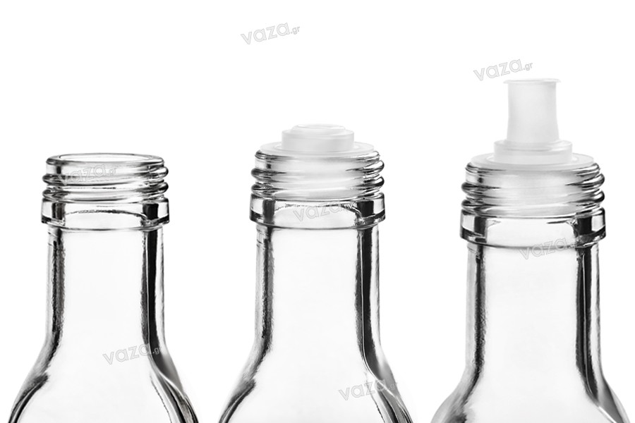 10 pièces Pour bouteilles en aluminium AE-GLAS Lot de 10 à 100 bouchons à vis de rechange PP31,5 PP31.5 avec bord roulé 