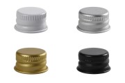 Aluminum pre-threaded screw cap - 18x10.5 - in different colors with liner