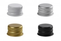 Aluminum pre-threaded screw cap - 18x10.5 - in different colors with liner