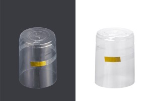 Capsule 37 x 50 mm thermorétractable transparente pour bouteille avec col jusqu'à 37 mm-1