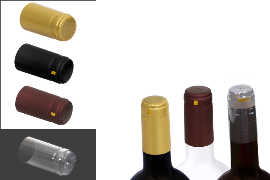 Capsule 30,5 x 60 mm thermorétractable pour bouteille de vin avec col jusqu'à 30 mm Capsule 30,5 x 60 mm thermorétractable pour bouteille de vin avec col jusqu'à 30 mm