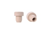 Synthetic cork 15,5 mm silicone cork with air vent hole