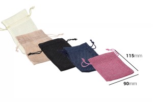 Pochette en tissu 90 x 115 mm en différentes couleurs-εικόνα_διαστάσεις