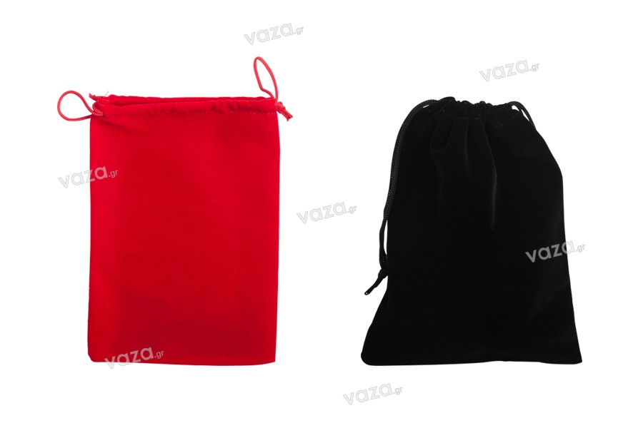 Pouch velour with dimension 130x180 mm in various colors - 50 pcs