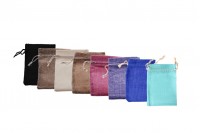Pochette en tissu 100 x 140 mm avec cordon dans une variété de couleurs