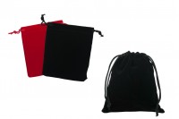 Pouch velour with dimension 100x120 mm in various colors - 50 pcs