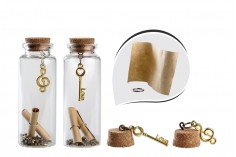 Wish glass bottle with cork stopper - available in a box with 12 pcs